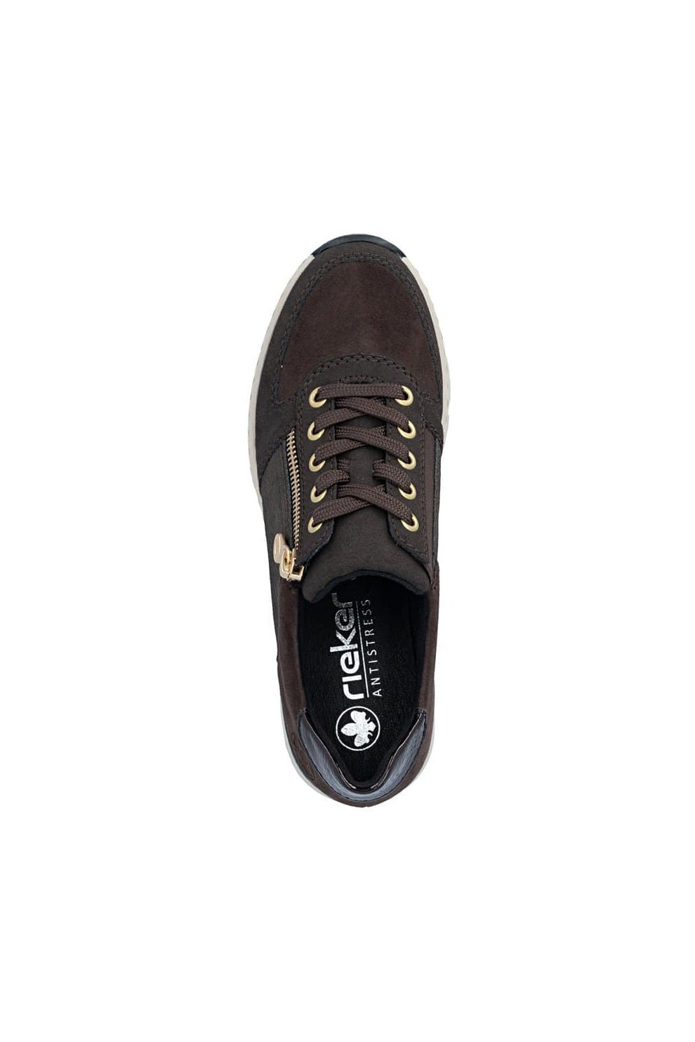 Rieker W Sneakers m Zip Brown