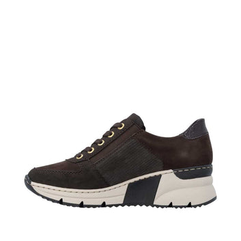 Rieker W Sneakers m Zip Brown