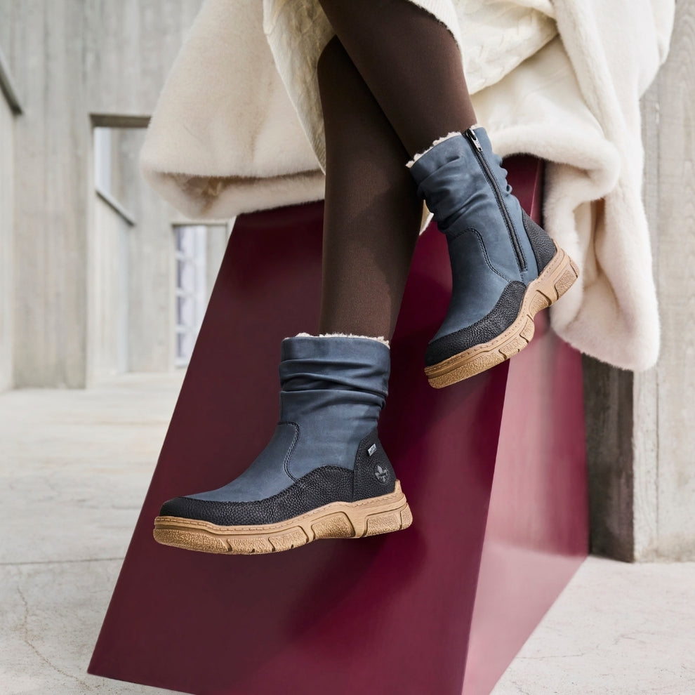 Rieker W Støvle med For Blå