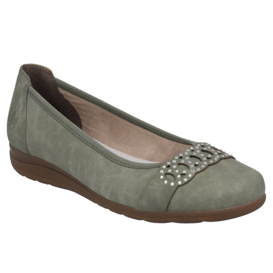 Rieker W Ballerina Grøn