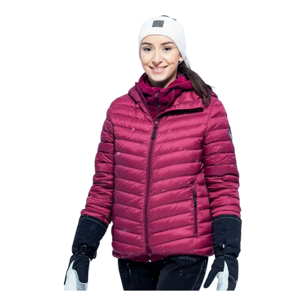 Move On W Røros Mens Down Jacket w Hood Plum