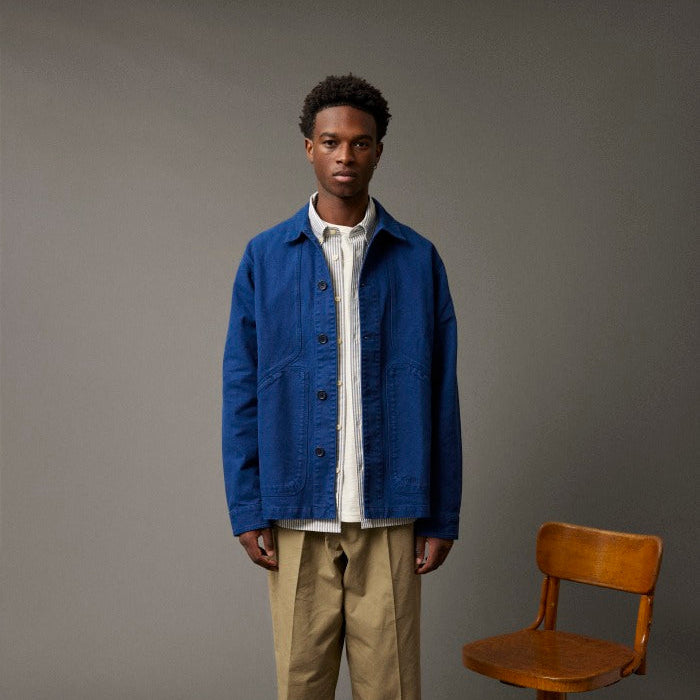 Forét Berry Canvas Overshirt Navy