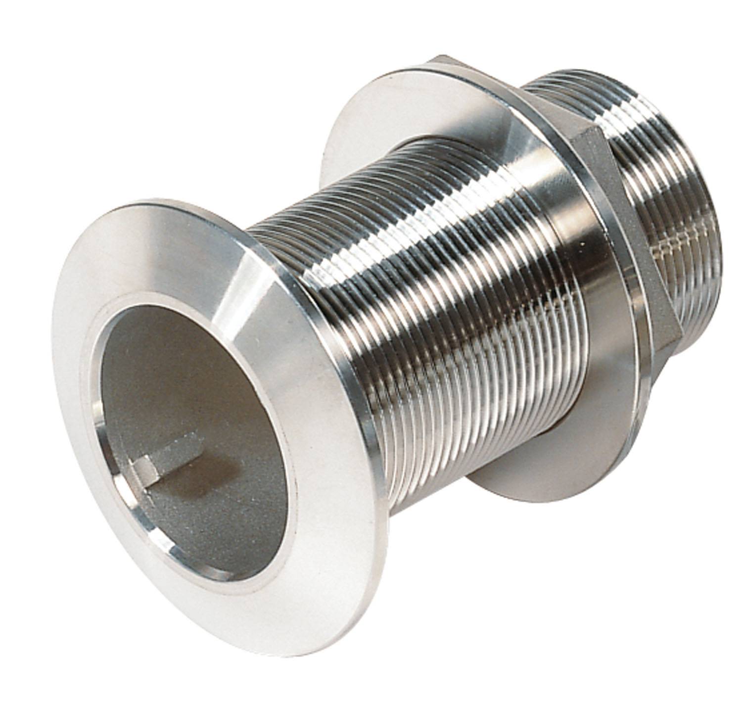 Rustfrit stål fitting, G1, affaset gennemføring