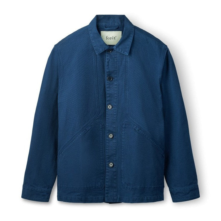 Forét Berry Canvas Overshirt Navy