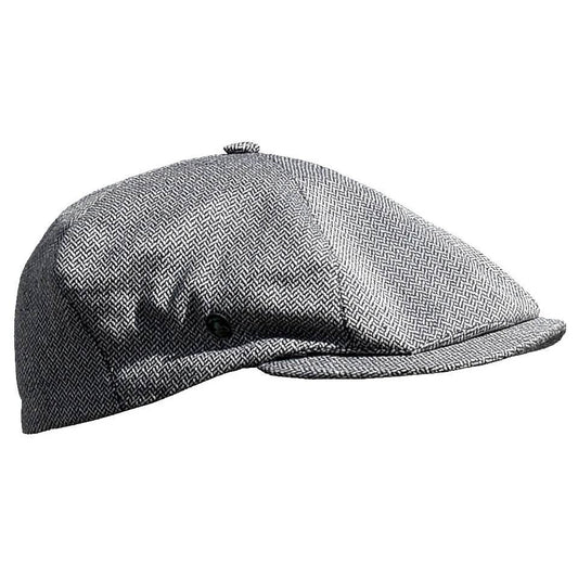 City Sport M Fantasie Sixpence Hat Hvid/Sort, Silke