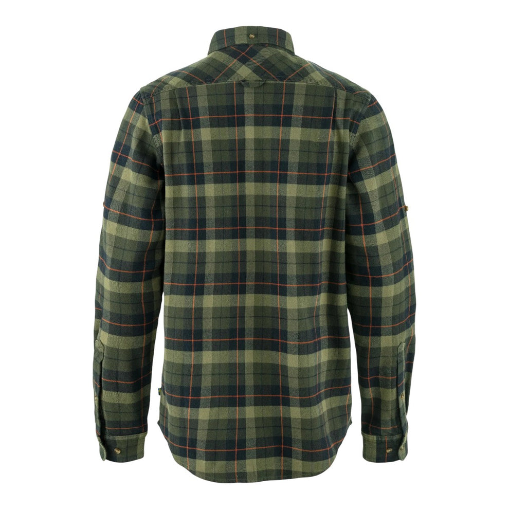 Fjällräven M Singi Heavy Flannel Shirt Black Deep Forrest