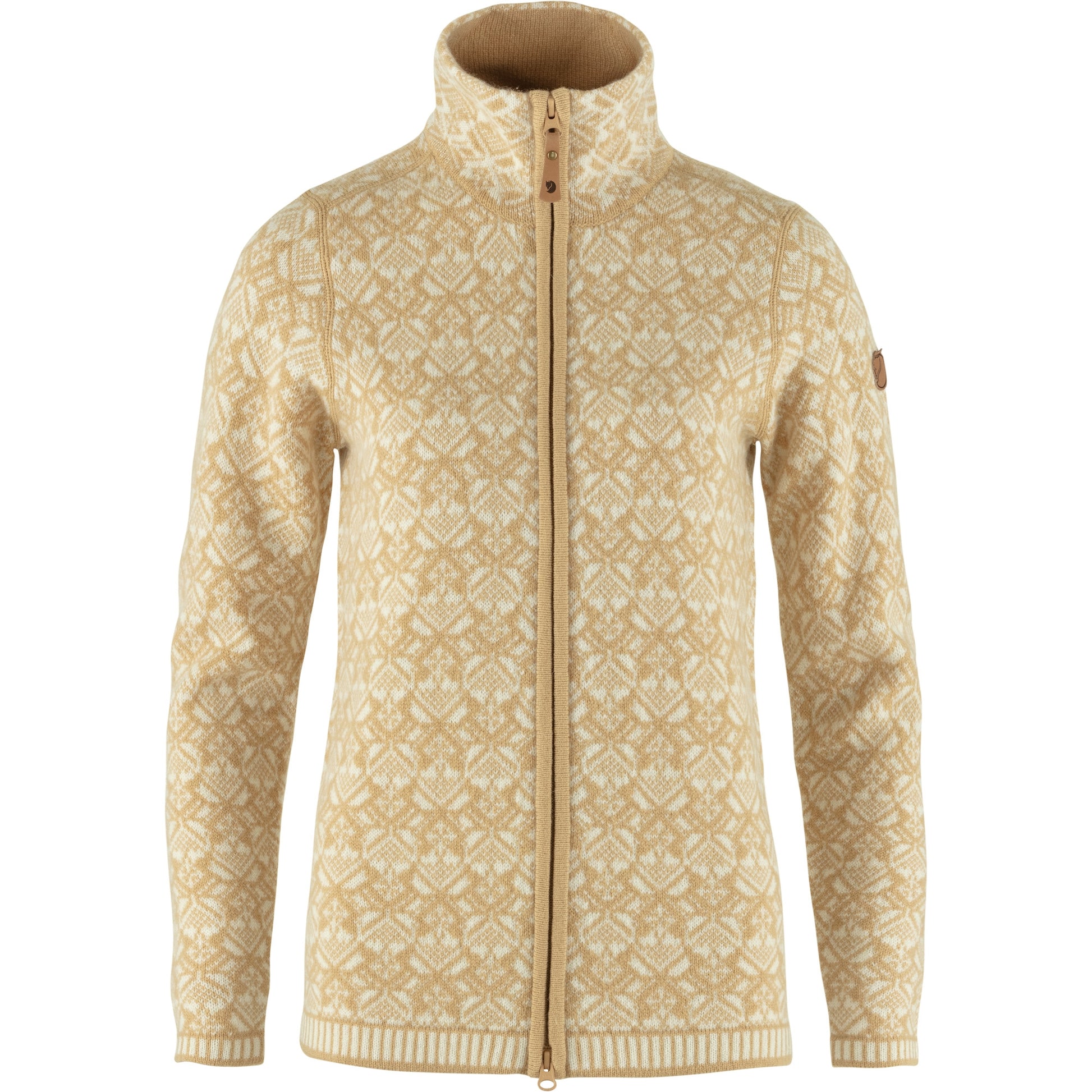 Fjällräven W Snow Flake Cardigan Dune Beige