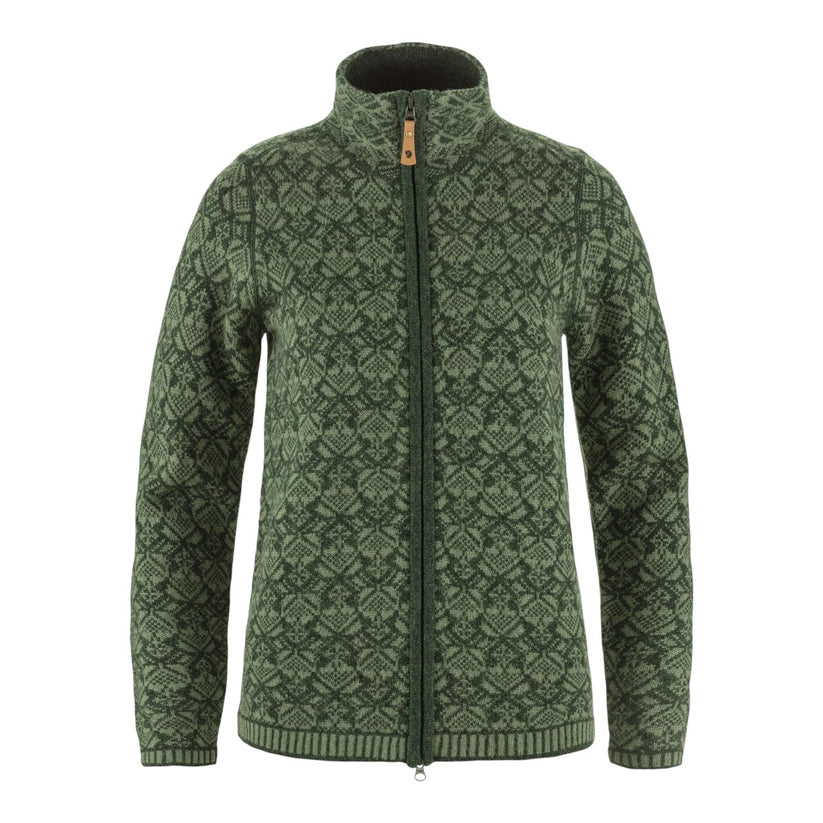 Fjällräven W Snow Cardigan Deep Forrest