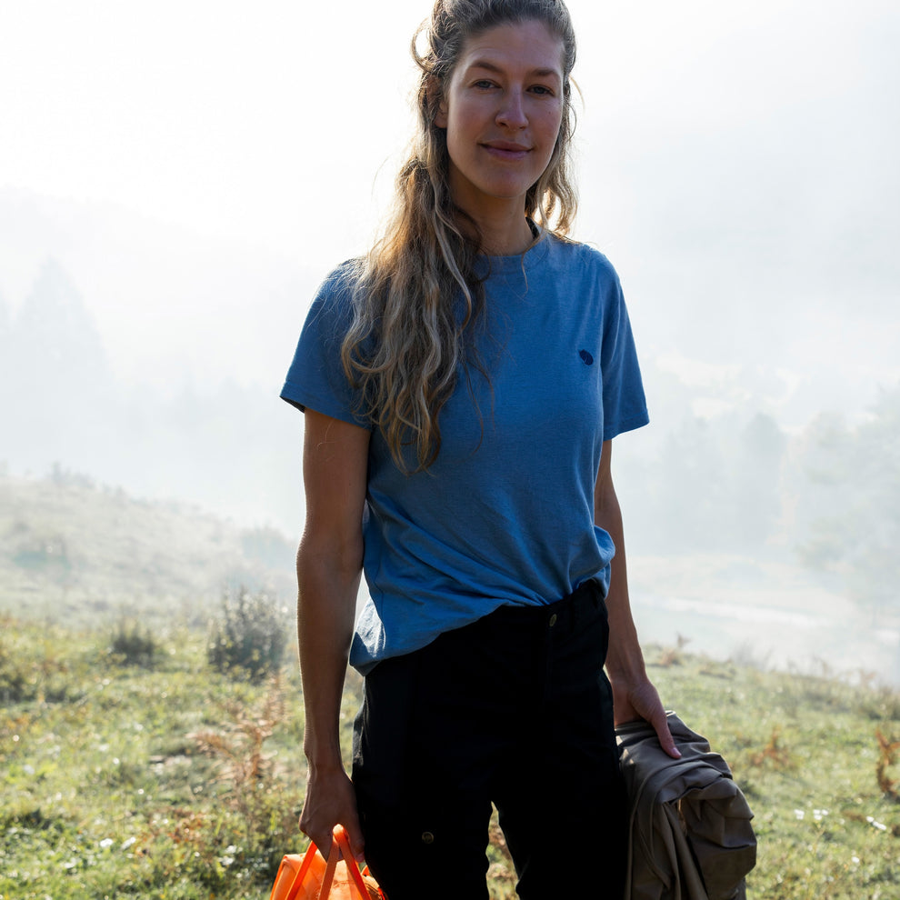 Fjällräven W Hemp Blend T-Shirt Dawn Blue
