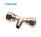 T-fitting m. central gevind TTN