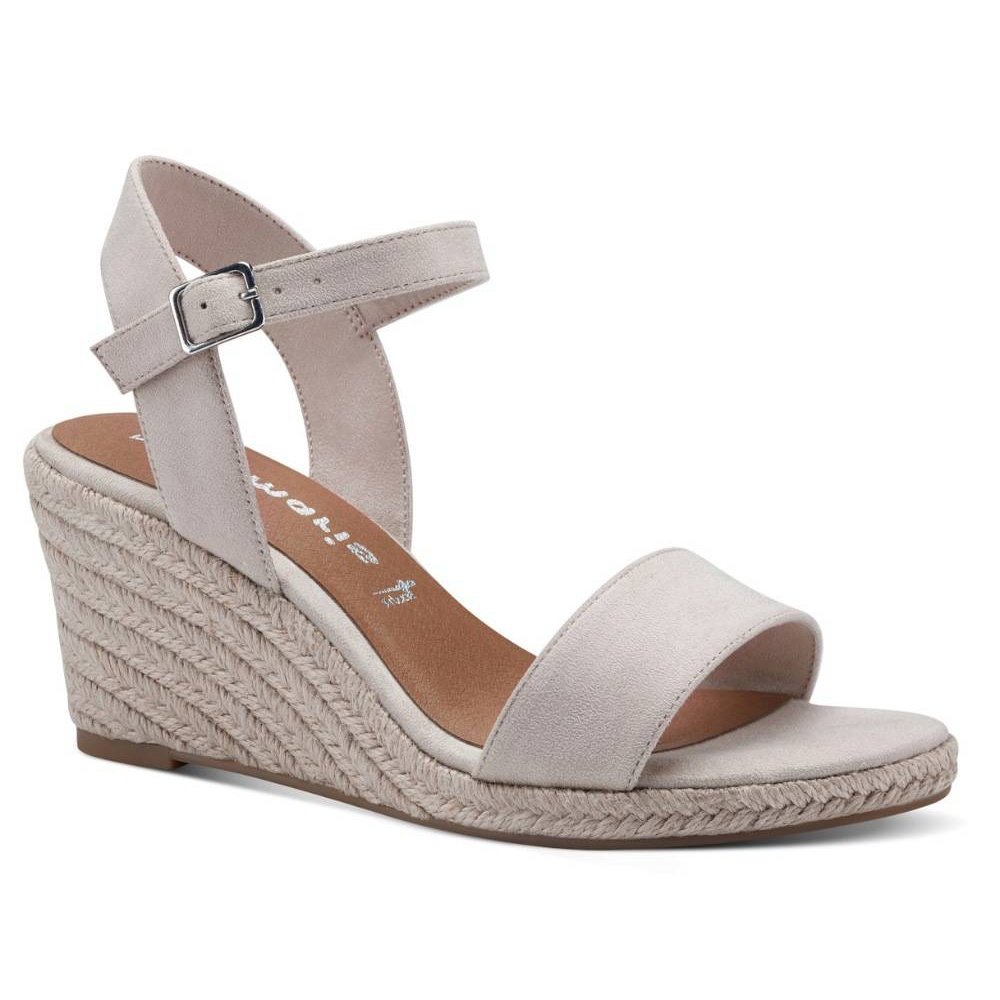 Tamaris W Sandal Med Kilehæl I Flet