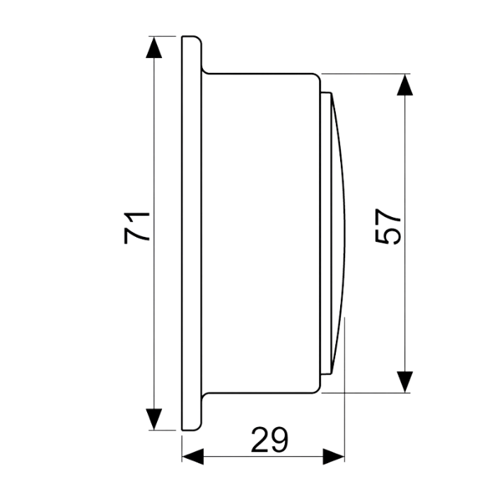 Messing Barometer Altitude 838 B UK