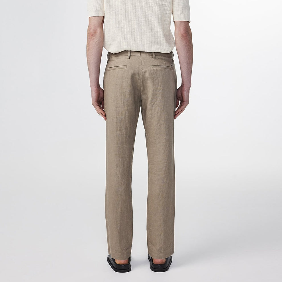 NN07 M Theo 1454 Linen Pants Bukser Greige