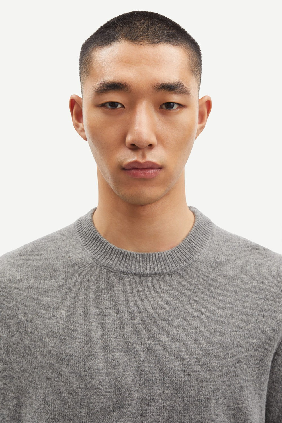 Samsøe Samsøe Isak Knit Sweater 15010 Dark Grey Mel.