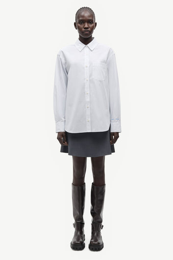 Samsøe Samsøe Salova pocket shirt 15756 White Pinstripe