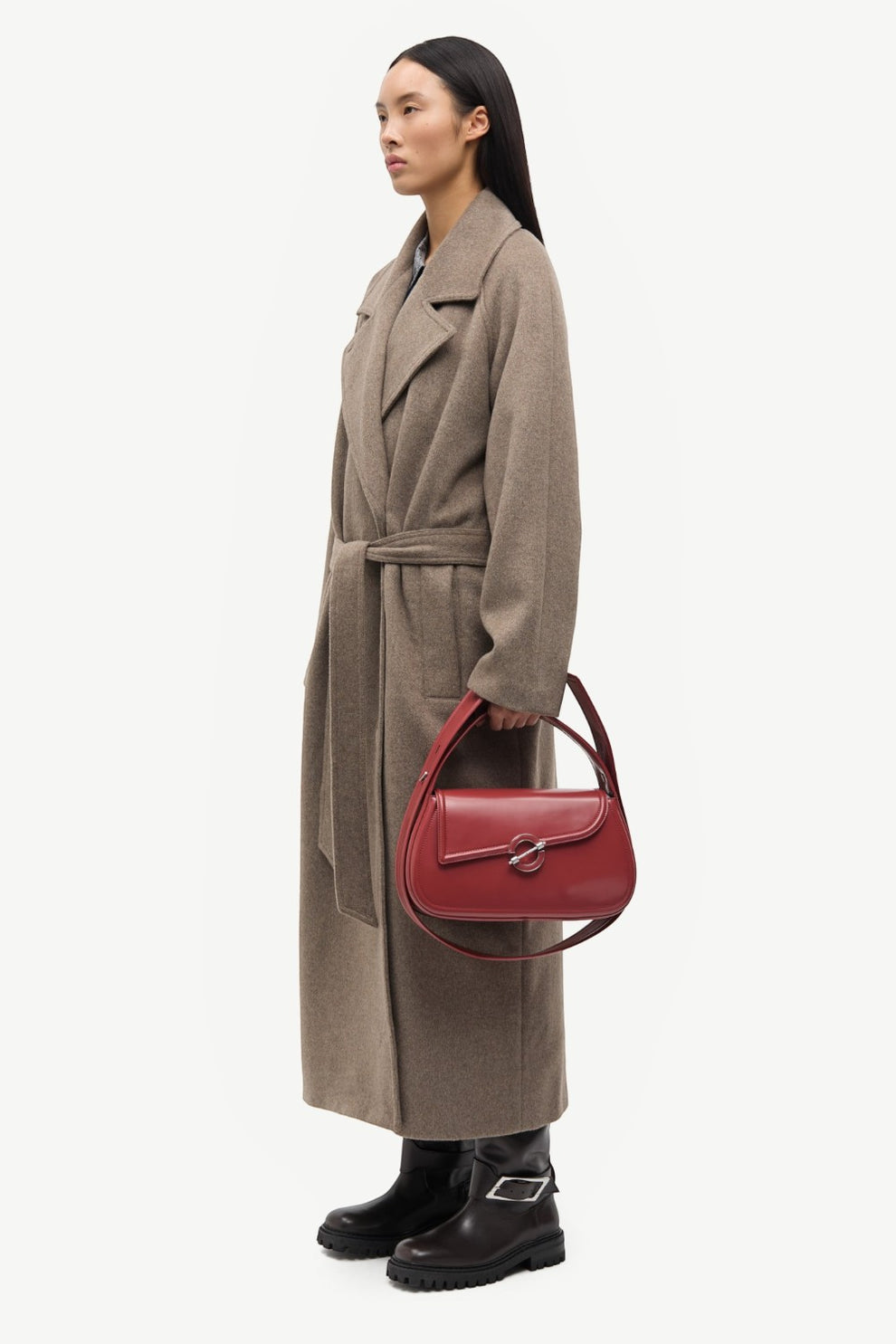 Samsøe Samsøe Sahannen coat 15772 Lead Gray Mel.