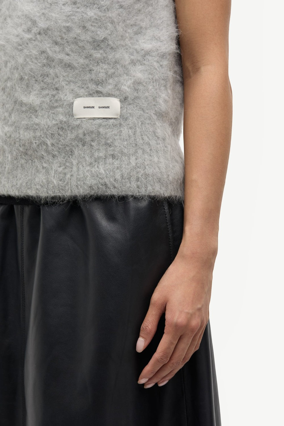 Samsøe Samsøe Saliss vest 16165 Grey mel.