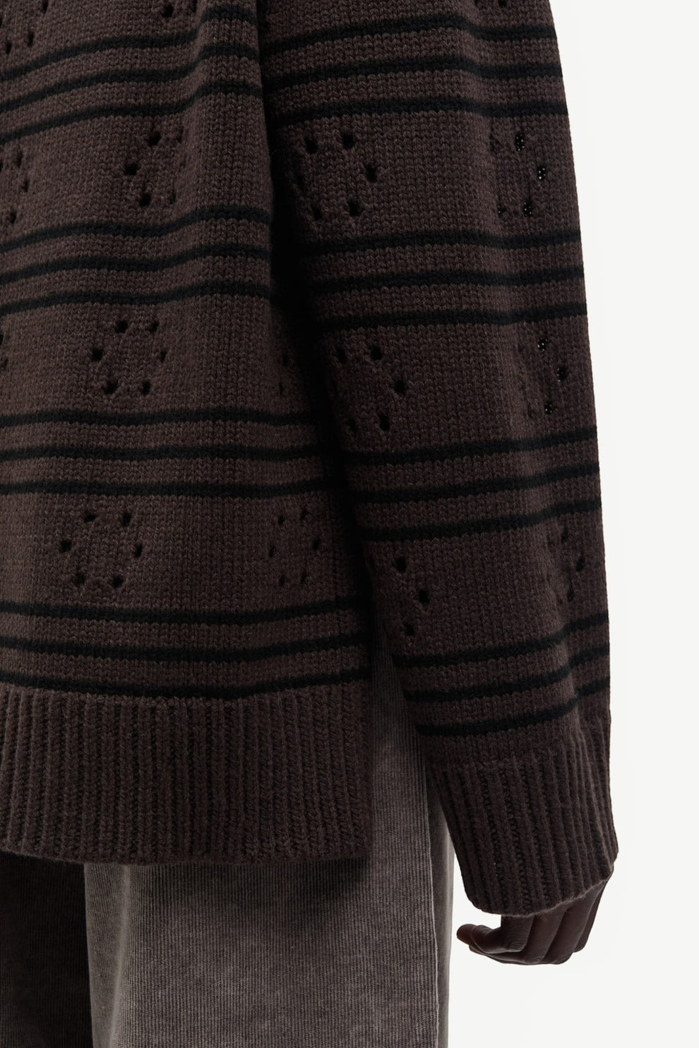Samsøe Samsøe Sakeiki pointelle turtleneck 11250 Mulch