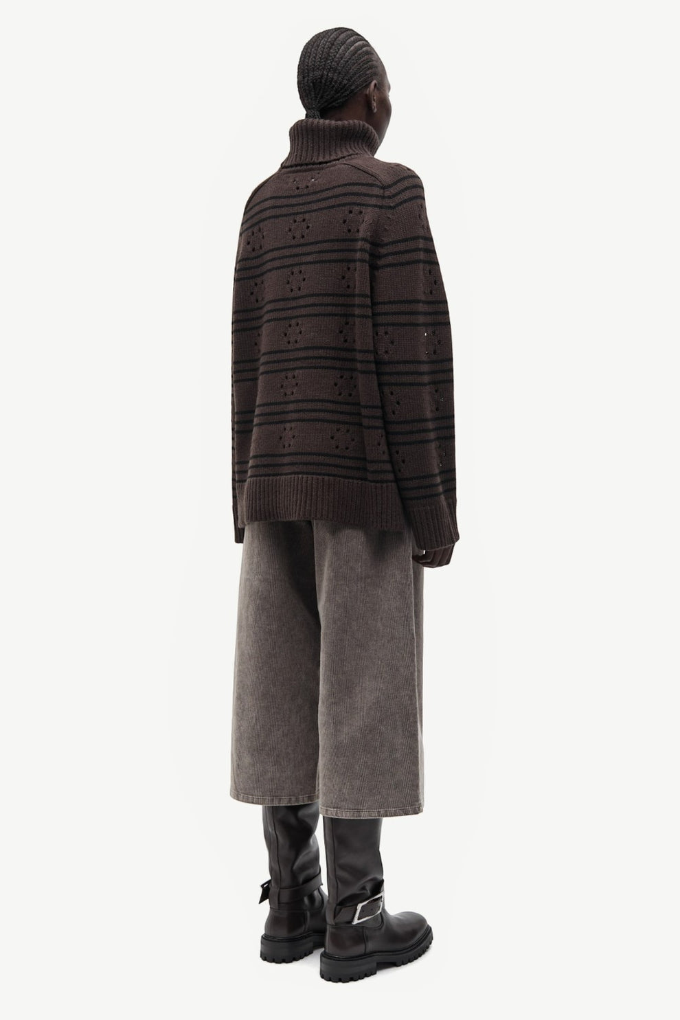 Samsøe Samsøe Sakeiki pointelle turtleneck 11250 Mulch