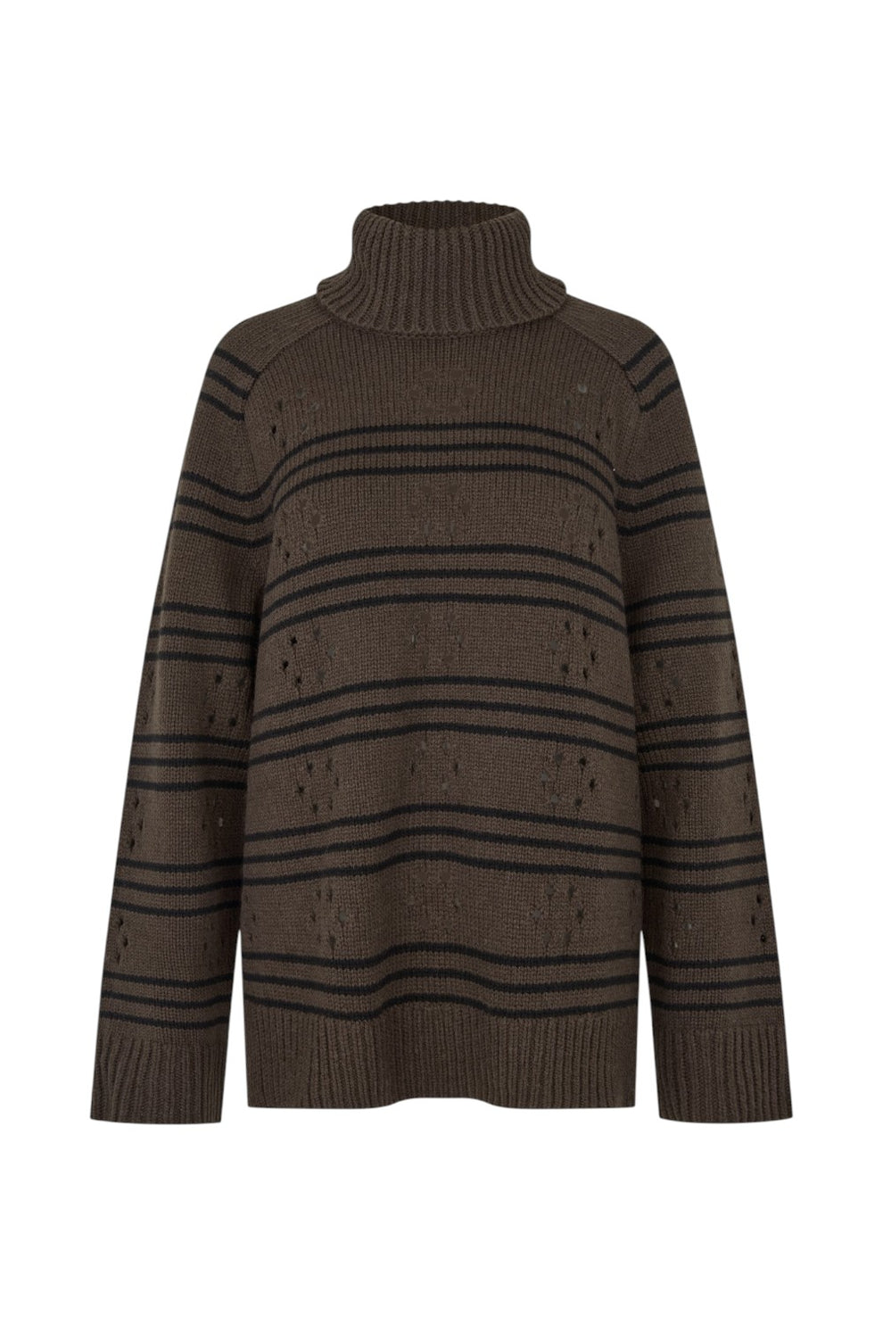 Samsøe Samsøe Sakeiki pointelle turtleneck 11250 Mulch