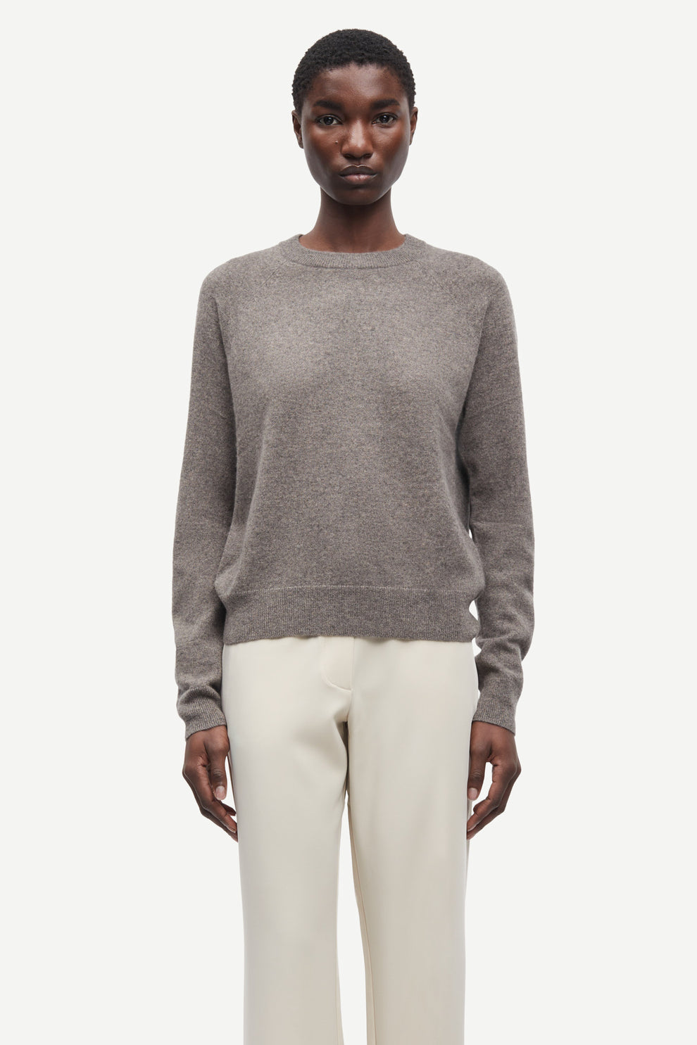 Samsøe Samsøe Boston o-neck 6304 Grey Melange