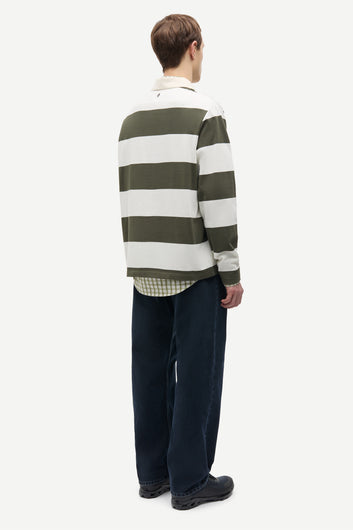 Samsøe Samsøe Sakevin x polo LS 15512 Forest Night St.