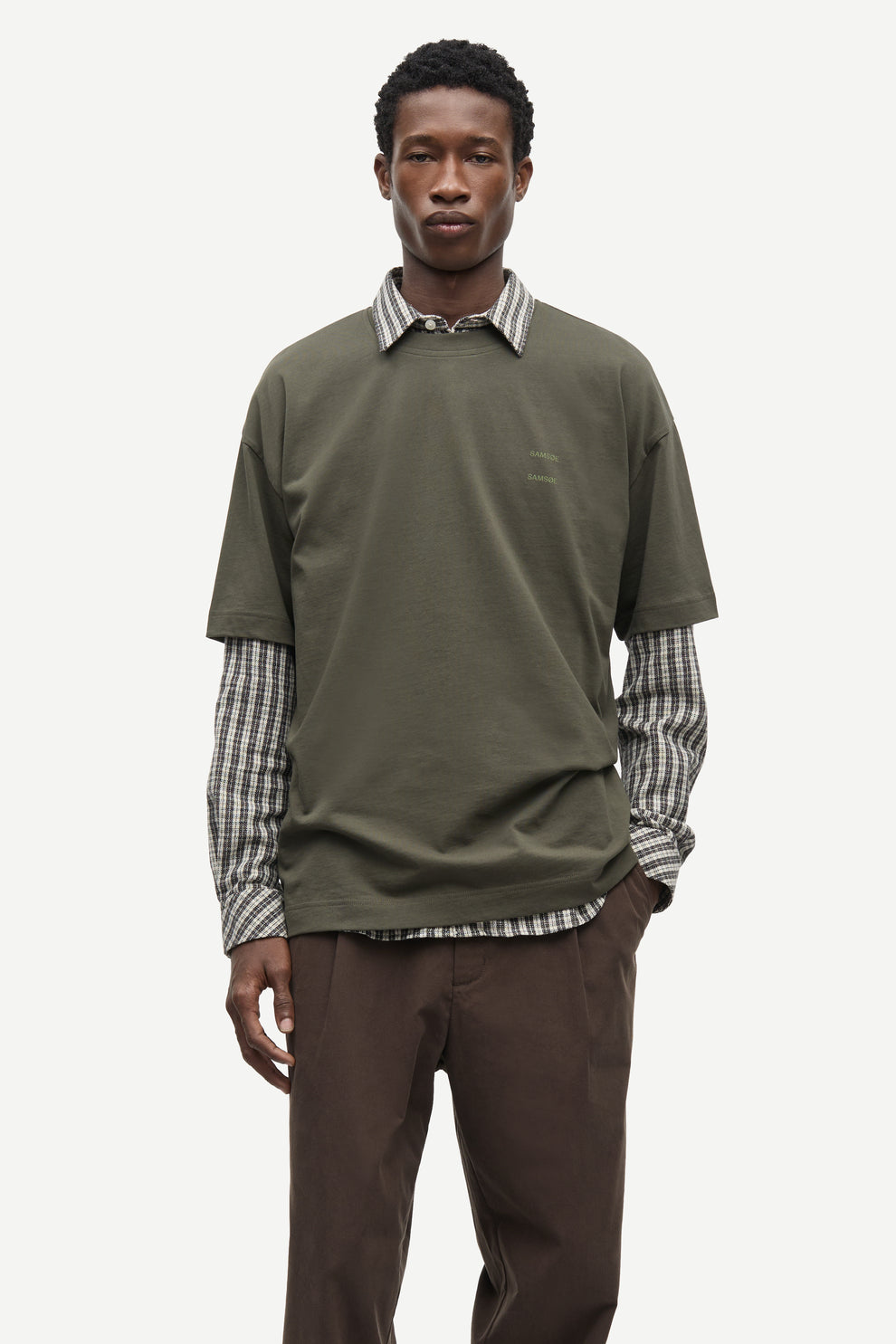Samsøe Samsøe Joel t-shirt 11415 FOREST NIGHT