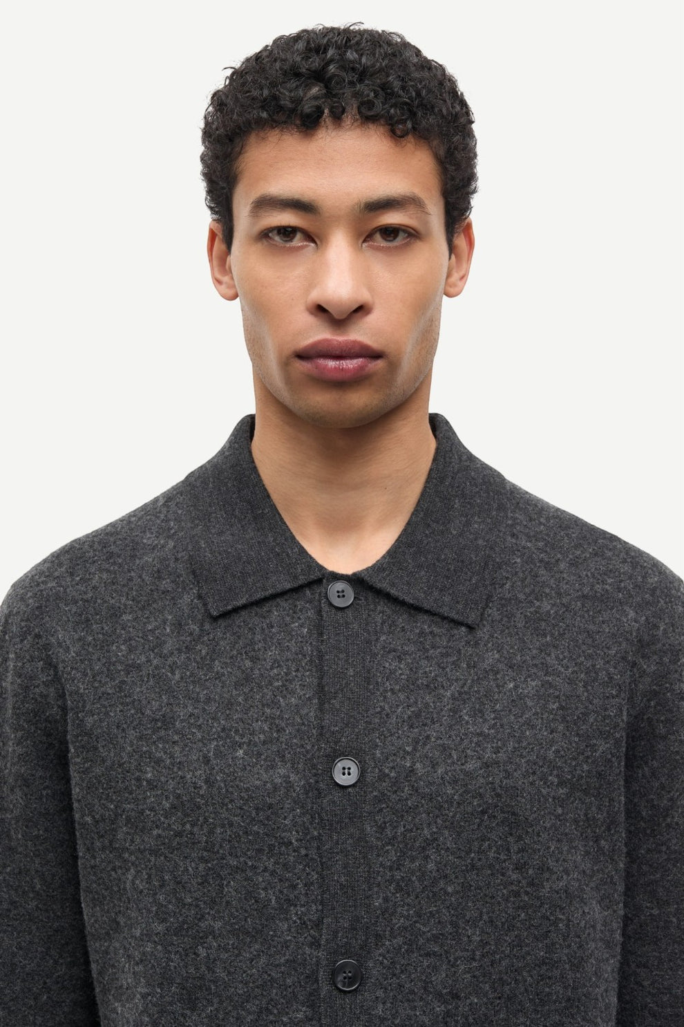 Samsøe Samsøe Sarichard cardigan 15561 Dark grey mel.