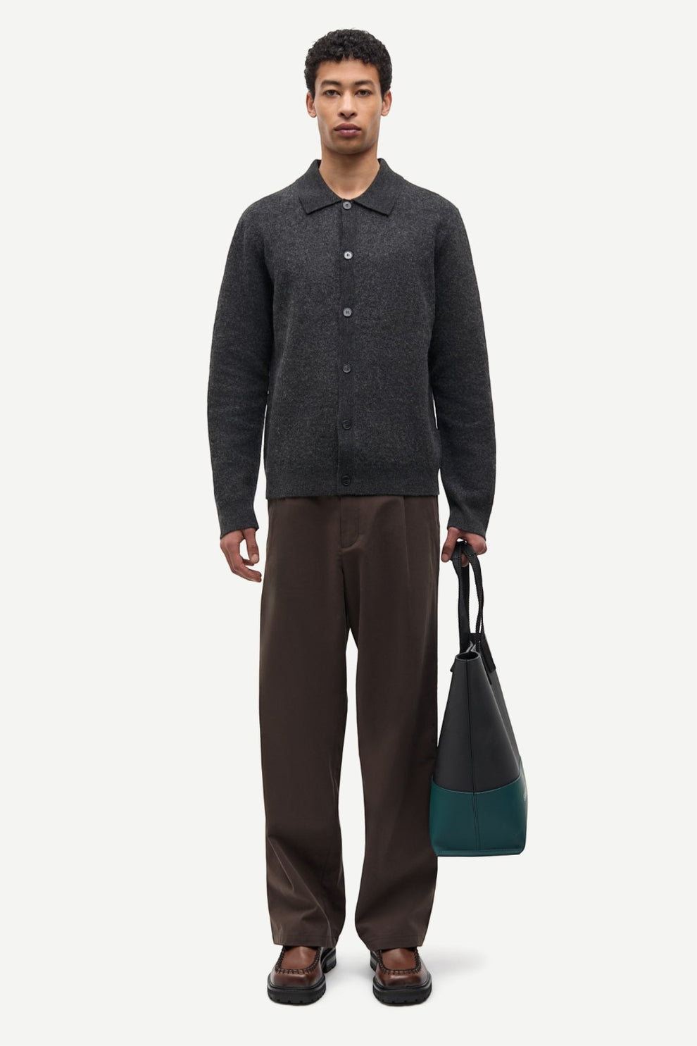 Samsøe Samsøe Sarichard cardigan 15561 Dark grey mel.