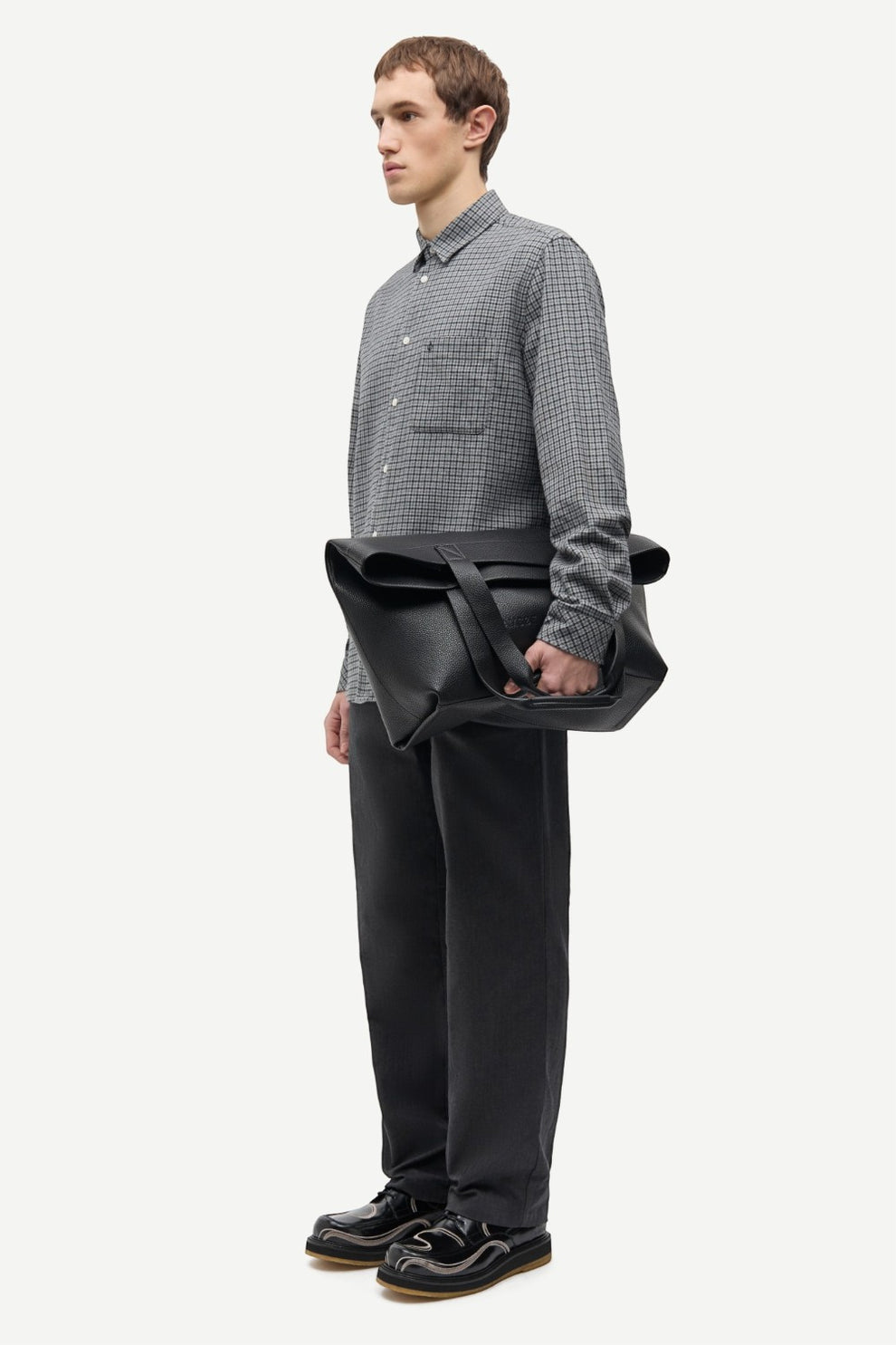 Samsøe Samsøe Saliam NJ shirt 15839 Grey Mel. Ch.