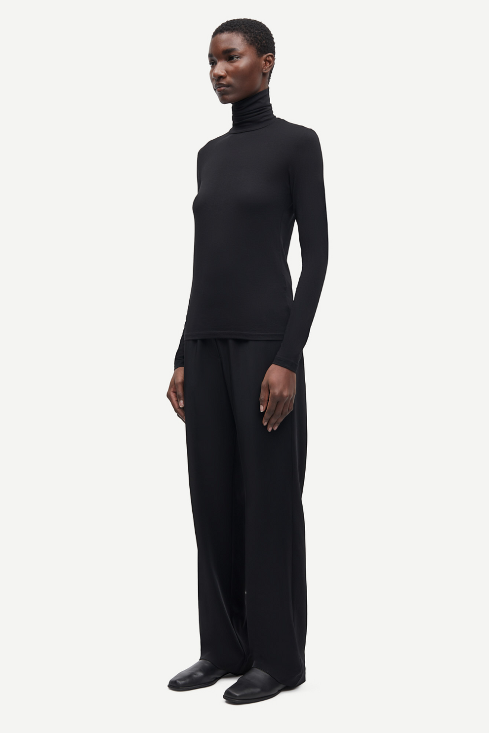 Samsøe Samsøe Hoys straight pants 7331 Black