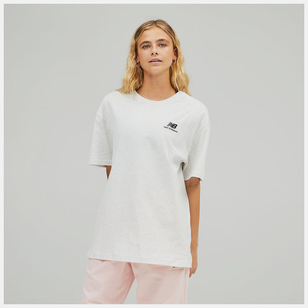 New Balance U Unissentials T-Shirt Seasalt Heather