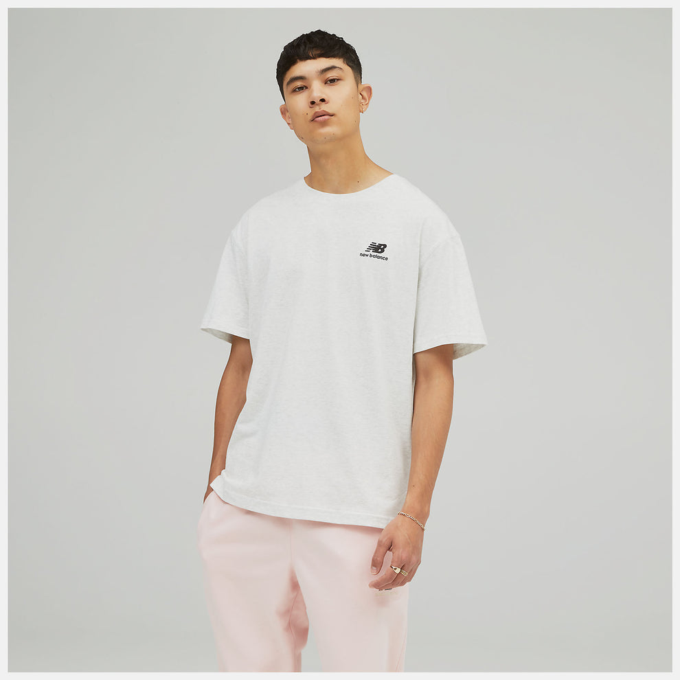 New Balance U Unissentials T-Shirt Seasalt Heather