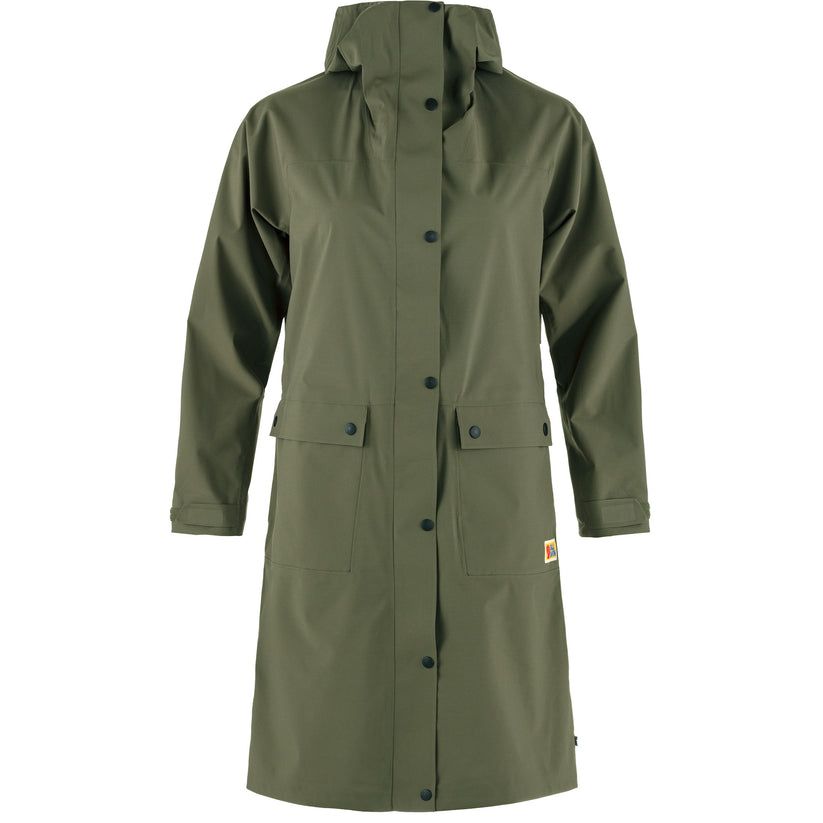 Fjällräven W Vardag Rain Parka Laurel Green