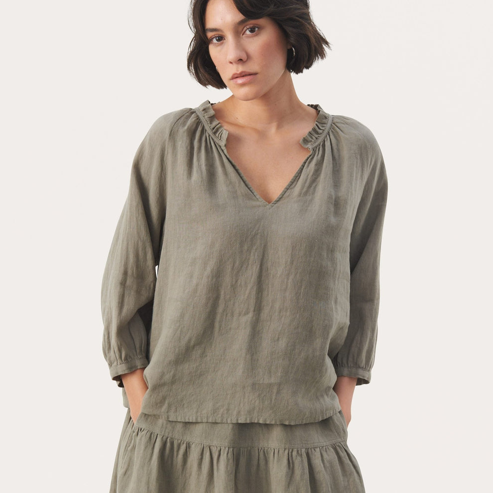Part Two W Elody PW Bluse Vetiver