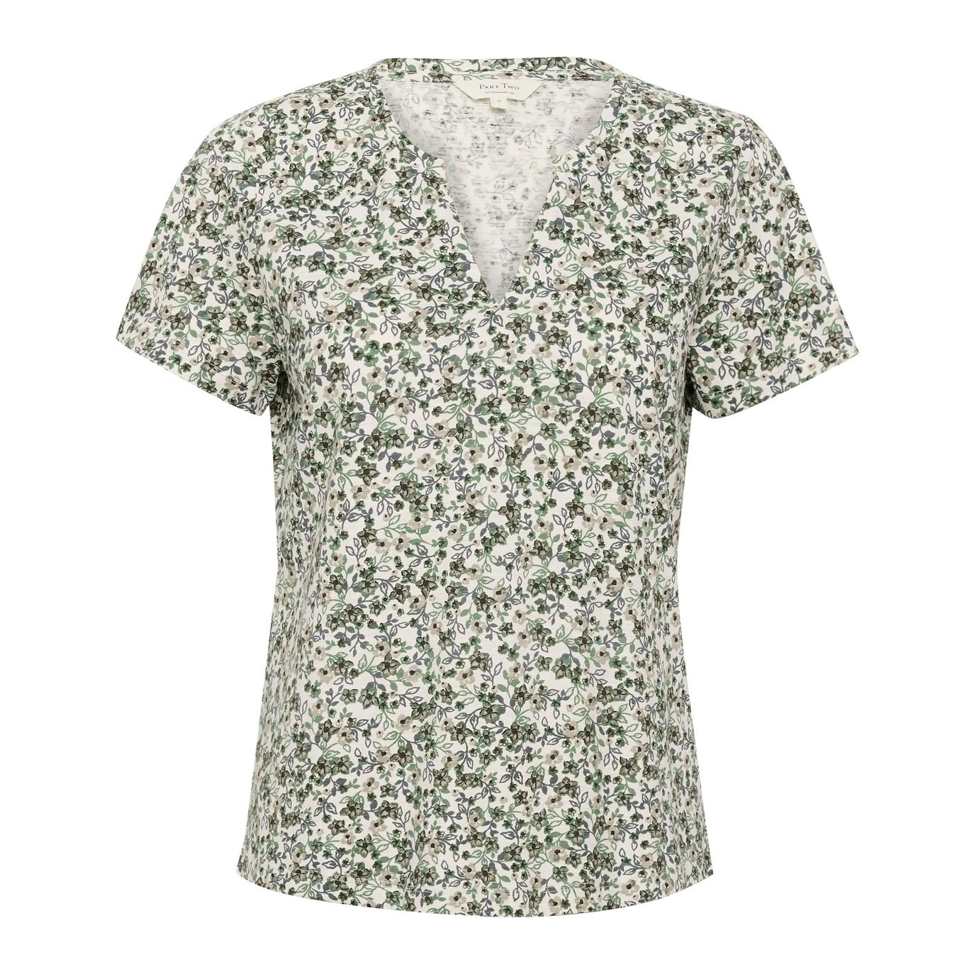 Part Two W GesinasPW T-Shirt Vetiver Mini Flower Print