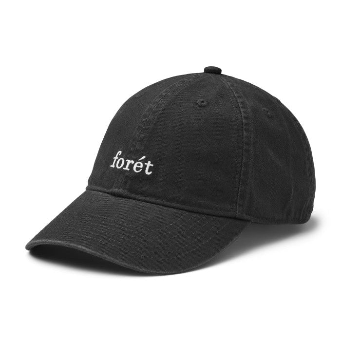 Forét Hawk Washed Cap Black/Black