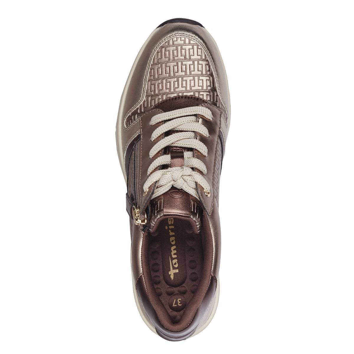 Tamaris W Sko m Metallic Detaljer Pewter