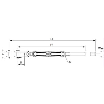 Vantskrue Bronze UNF Toggle/Terminal BW