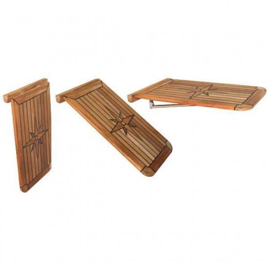 Teak bordplade, 75 x 51cm