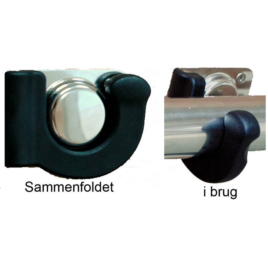 Holder, Foldbar, Rustfri/Nylon Plast