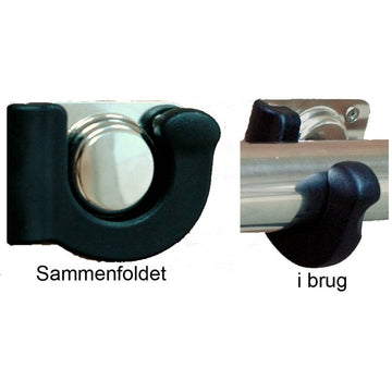 Holder, Foldbar, Rustfri/Nylon Plast