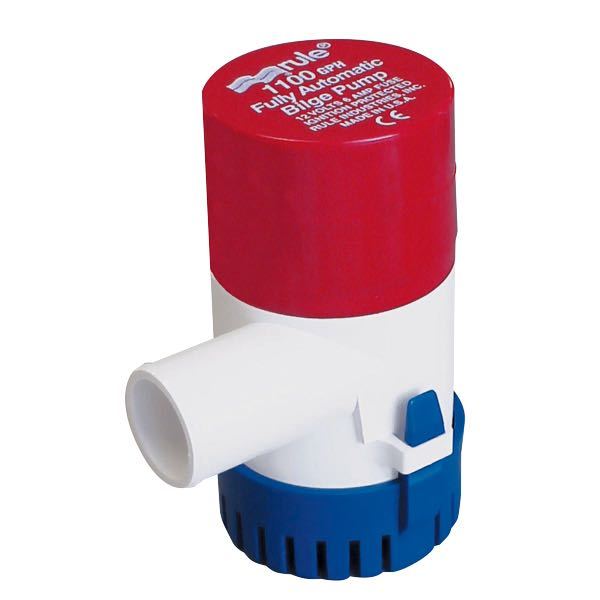 Rule 1100 GPH Standard Automatisk Lænsepumpe, 12V