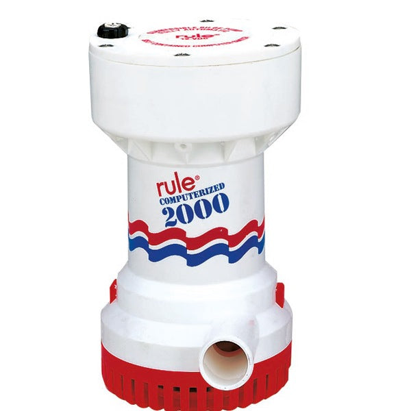 Rule 2000 GPH Standard Automatisk Lænsepumpe, 12V