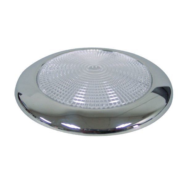 Elegant rustfri LED loftslampe - påbygning