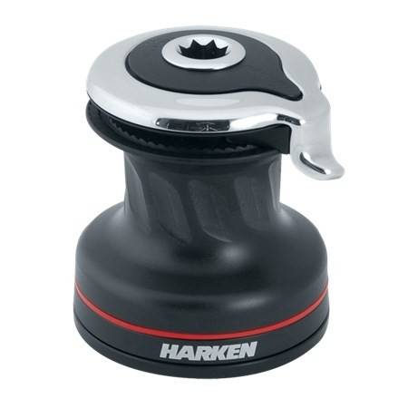 Harken Radial skødespil ST 1-speed  sort alu.