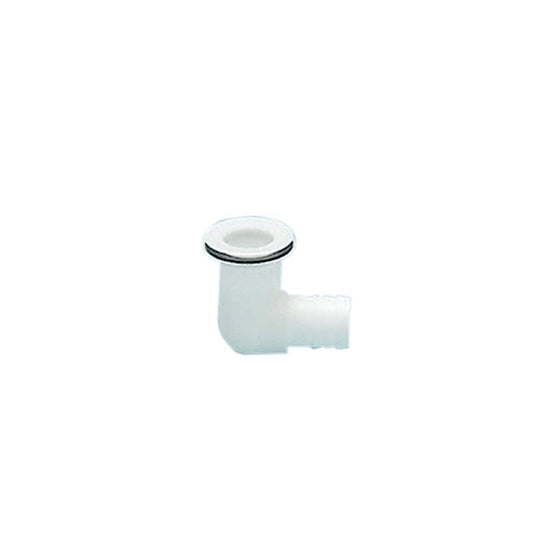 Afløb 90 Vinkel Ø:25mm Hvid Plast