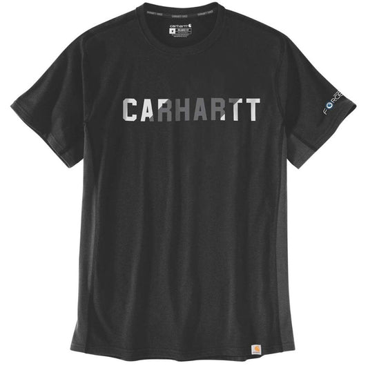 Carhartt U Force Flex Block Logo T-Shirt Sort