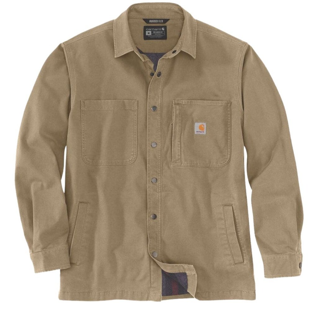 Carhartt M Fleece Lined Snap Front Skjortejakke Brown