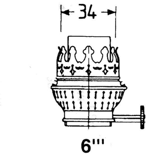 DHR Brænder Messing 6